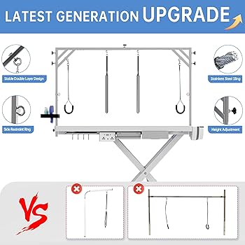Amazon.com: DOOZX Electric Dog Grooming Table with Pet